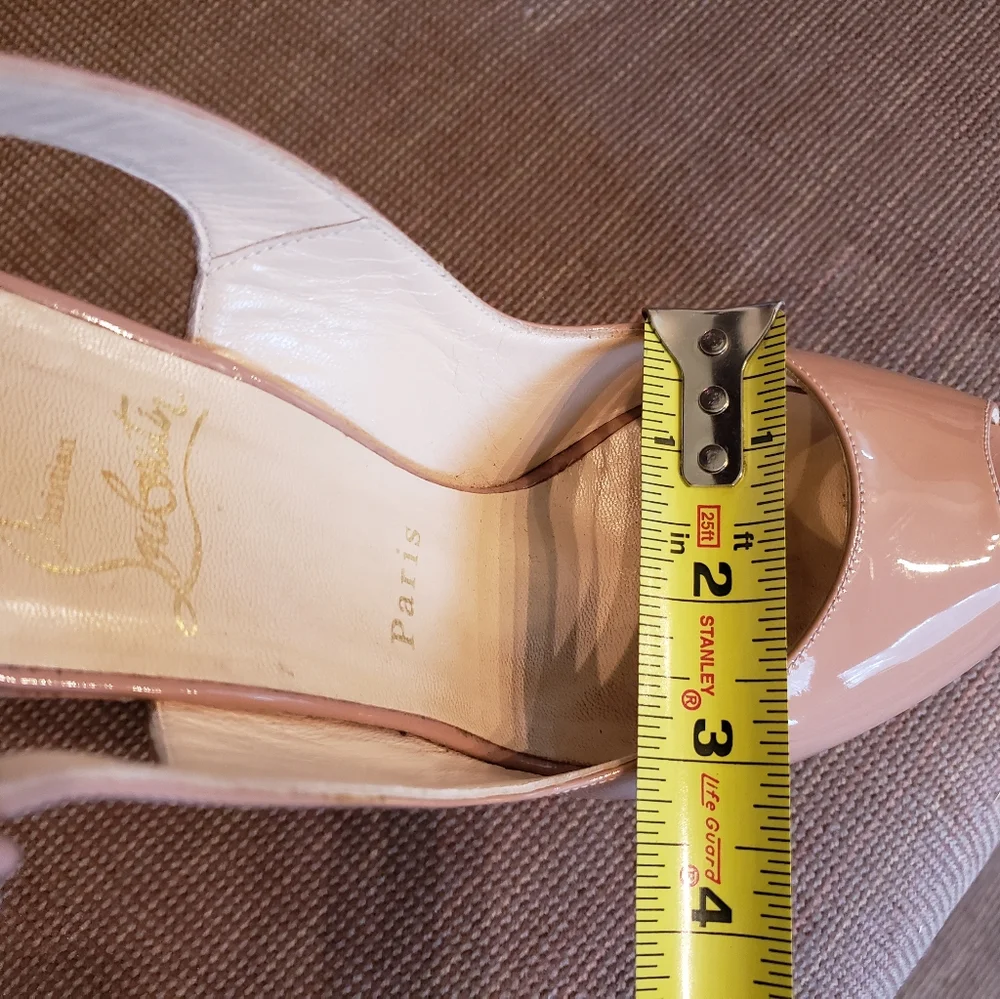 Christian Louboutin Nude Wedges - Picture 8 of 9